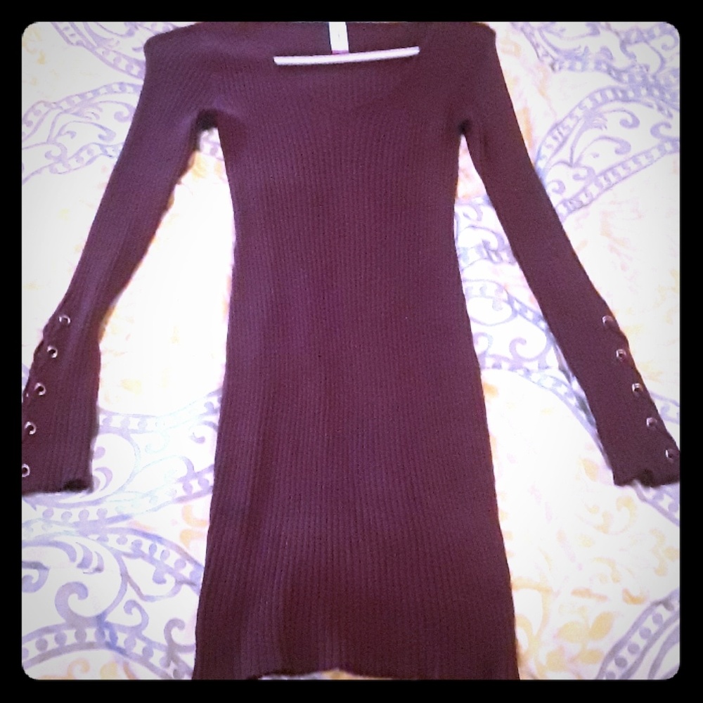 NOBO very sexy maroon tight fitting dress